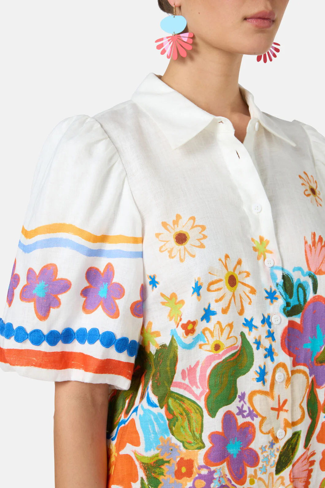 Midnight Garden Shirt Dress - Image 7