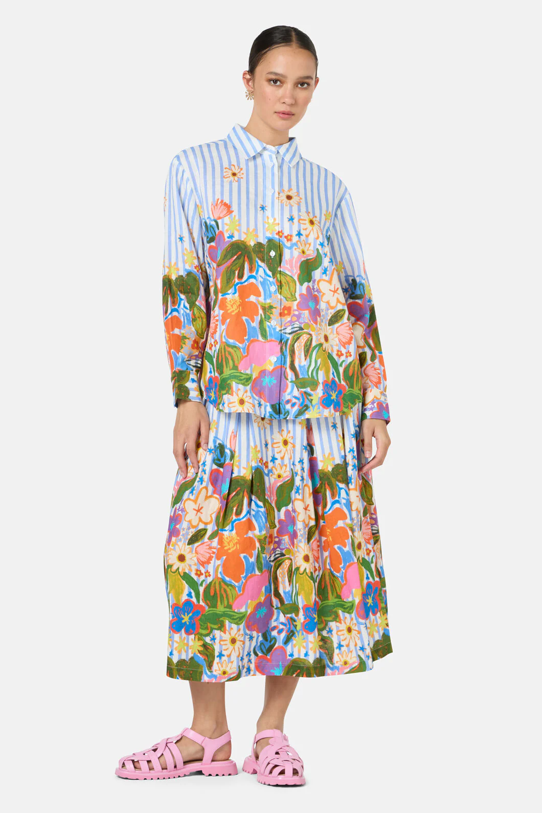 Midnight Garden Stripe Shirt - Image 5
