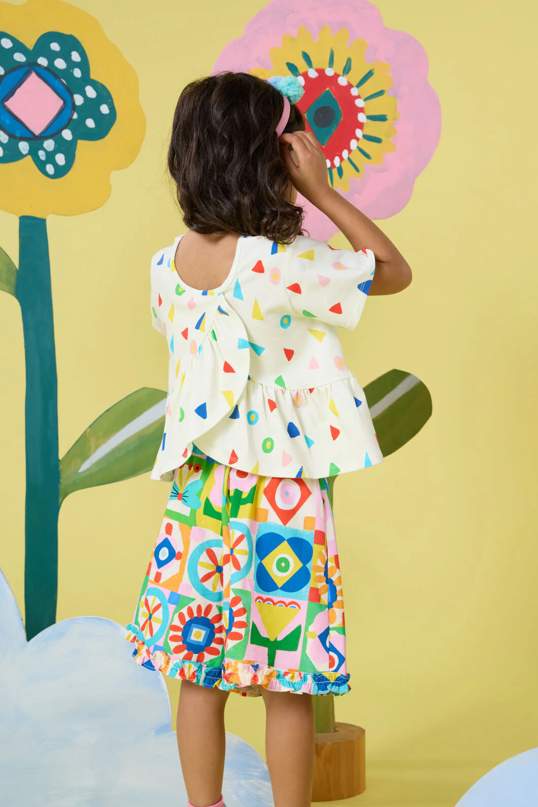 Mini Floral Kids Petal Top - Image 2