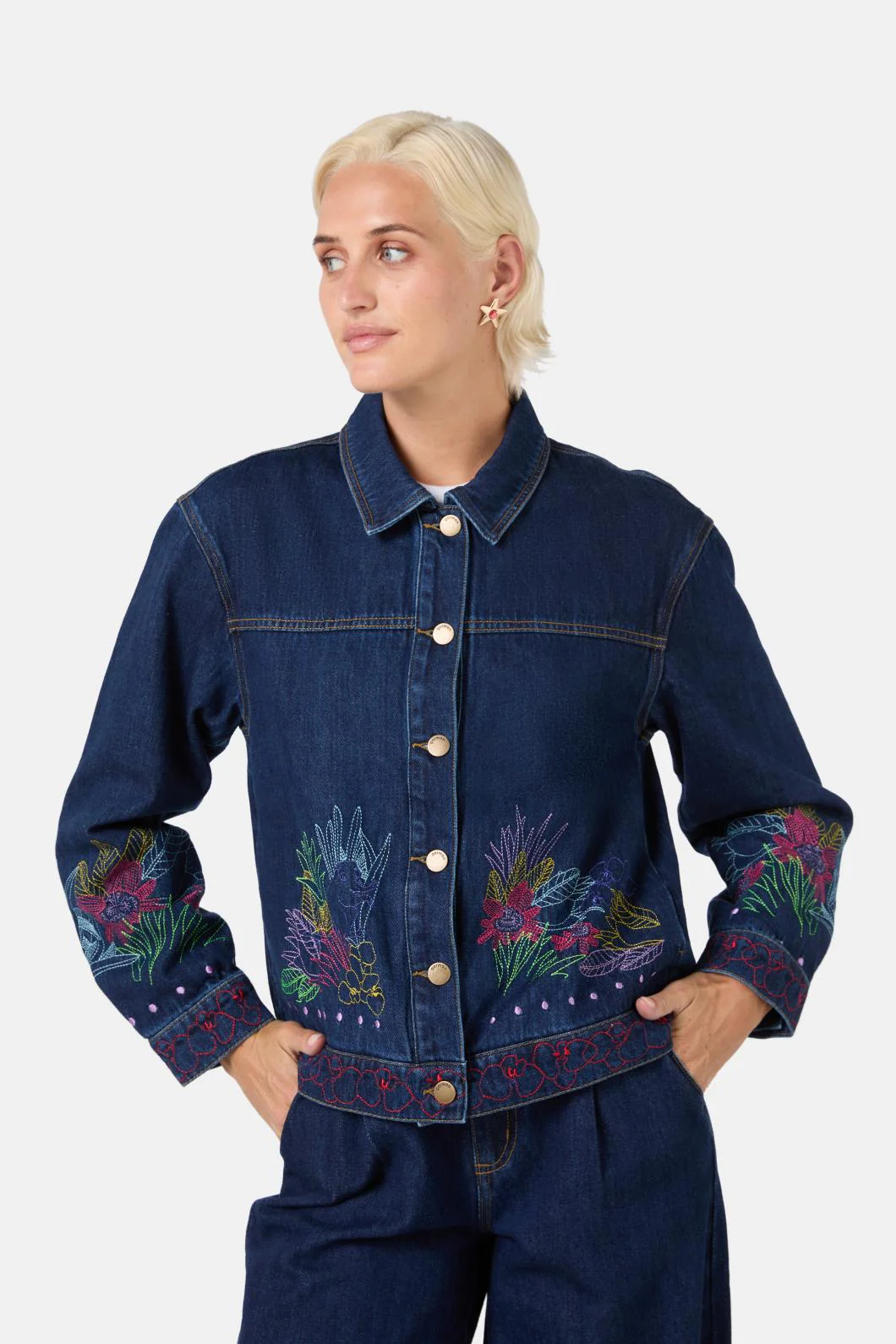 Monkey Forest Denim Jacket - Image 2