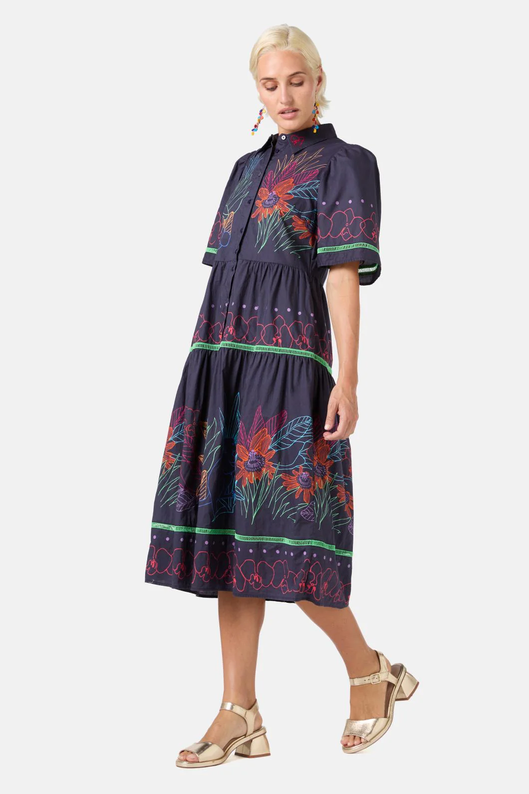 Monkey Forest Poplin Dress - Image 5