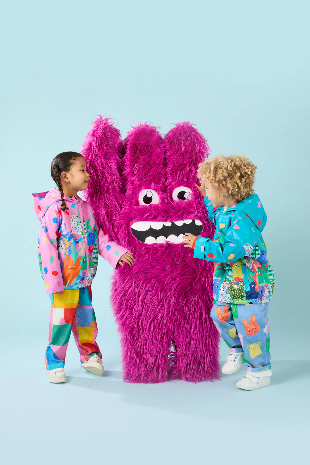 Monsters Kids Border Raincoat - Image 2