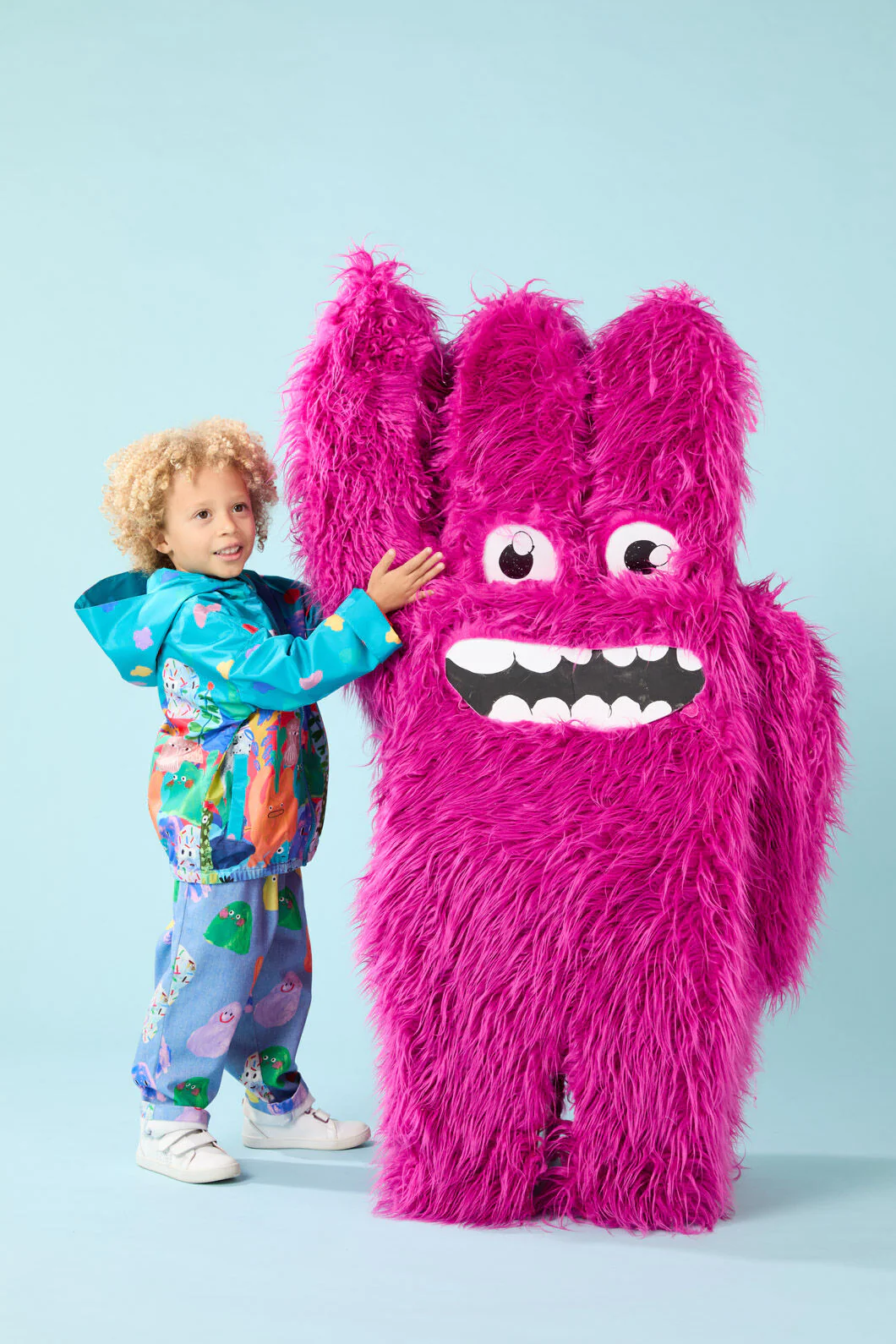 Monsters Kids Border Raincoat - Image 4