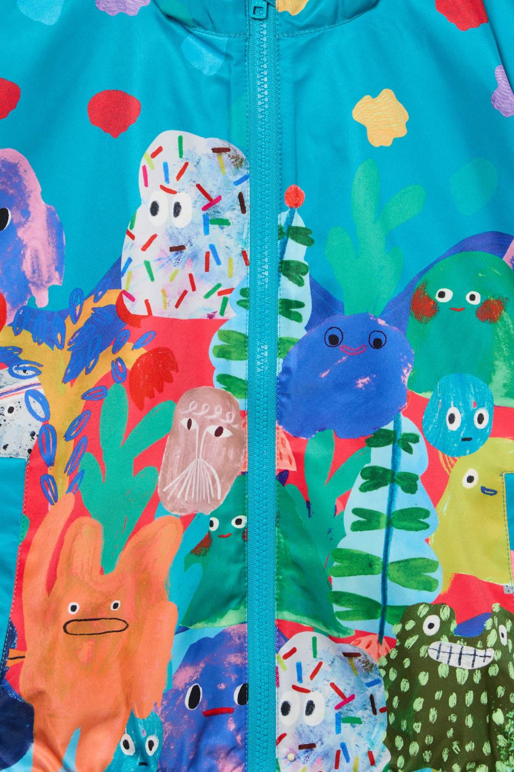 Monsters Kids Border Raincoat - Image 7