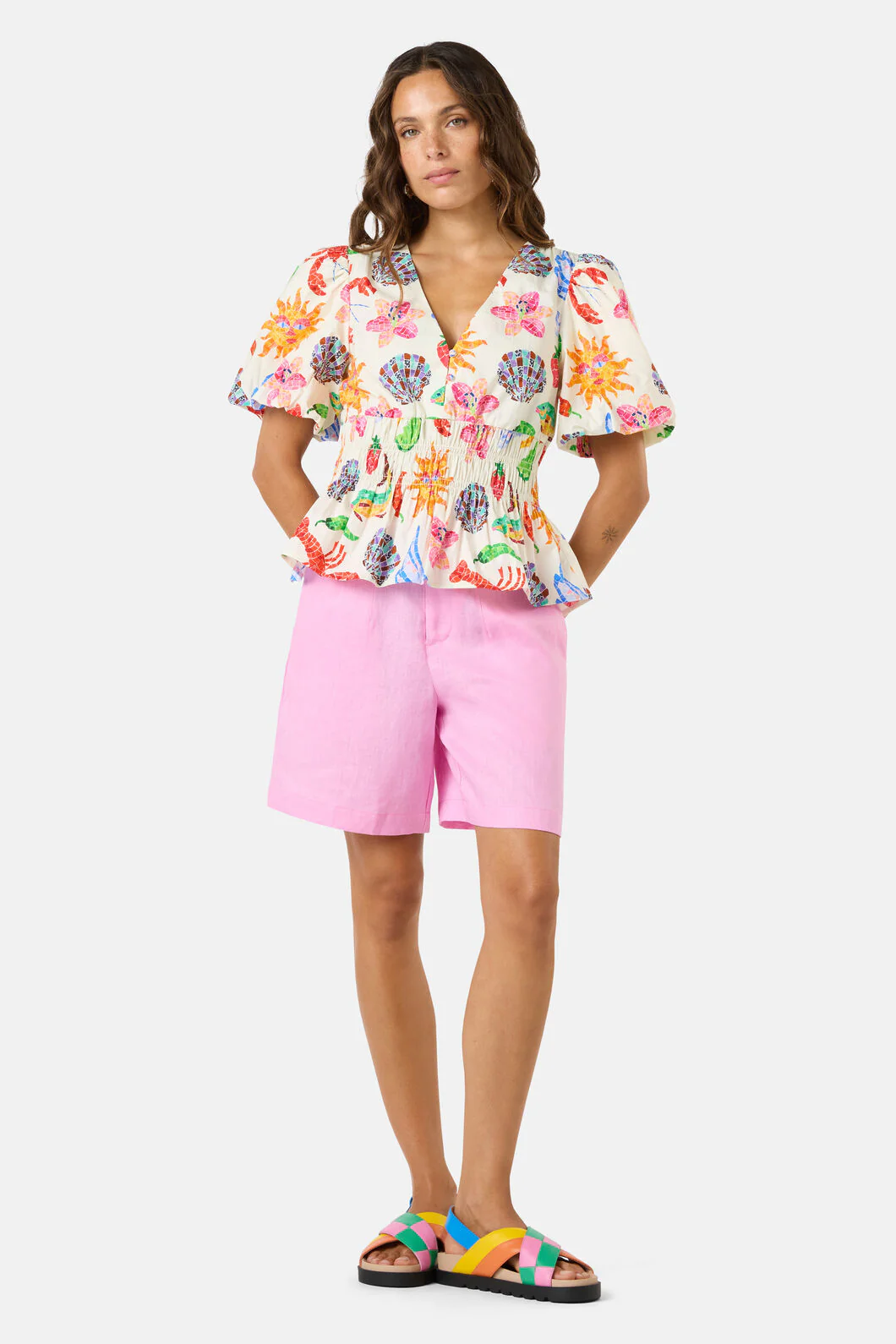 Mosaic Mile Poplin Top - Image 4