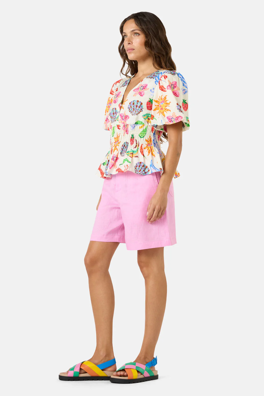 Mosaic Mile Poplin Top - Image 5