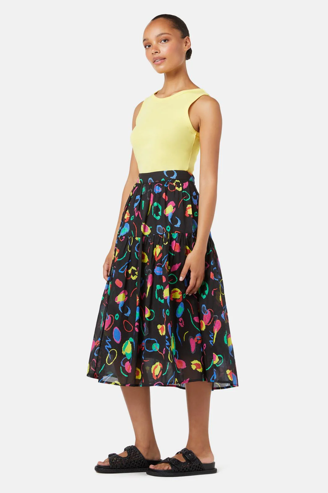 Neon Scribble Party Skirt - Image 2
