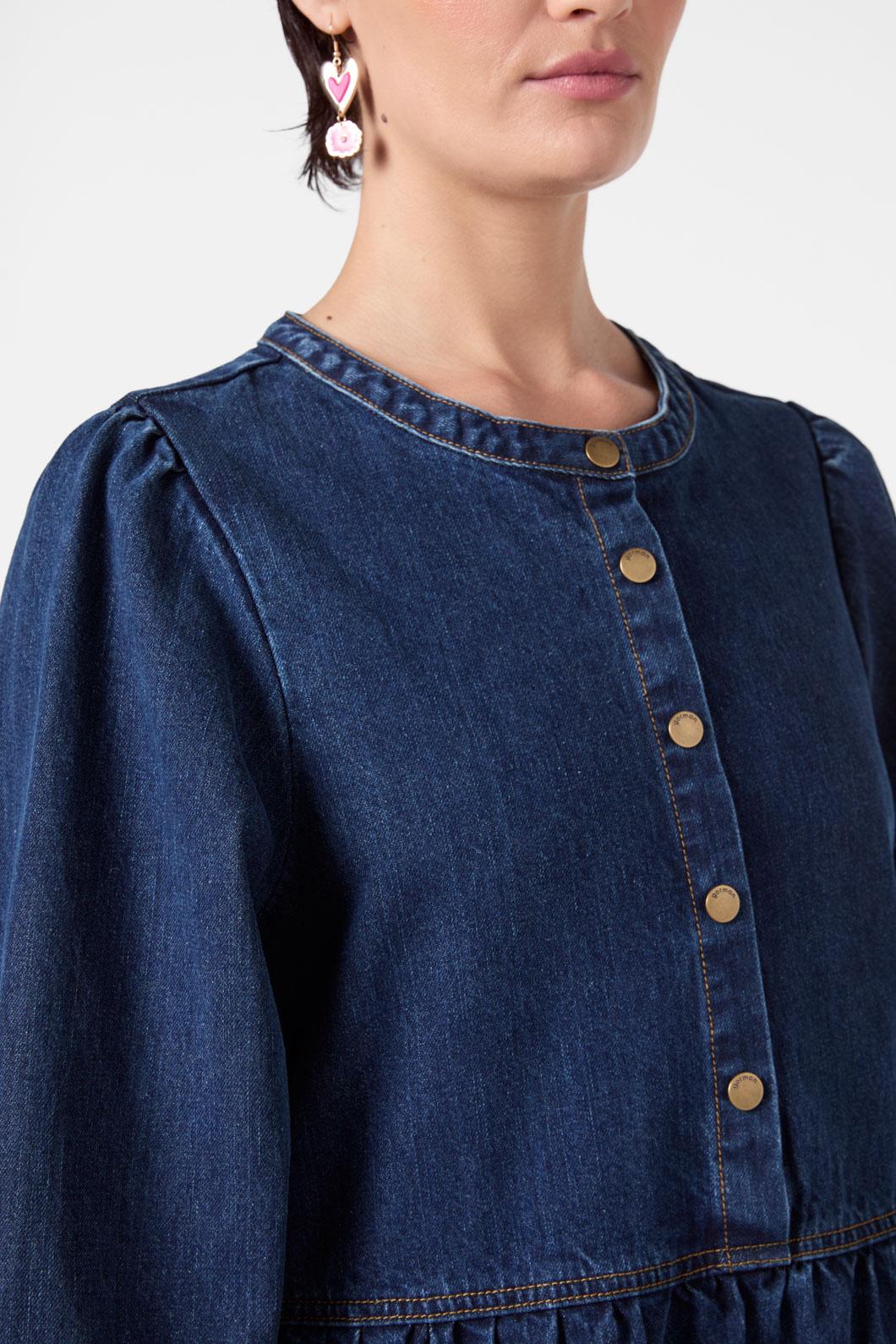 Nova Denim Smock Dress - Image 5