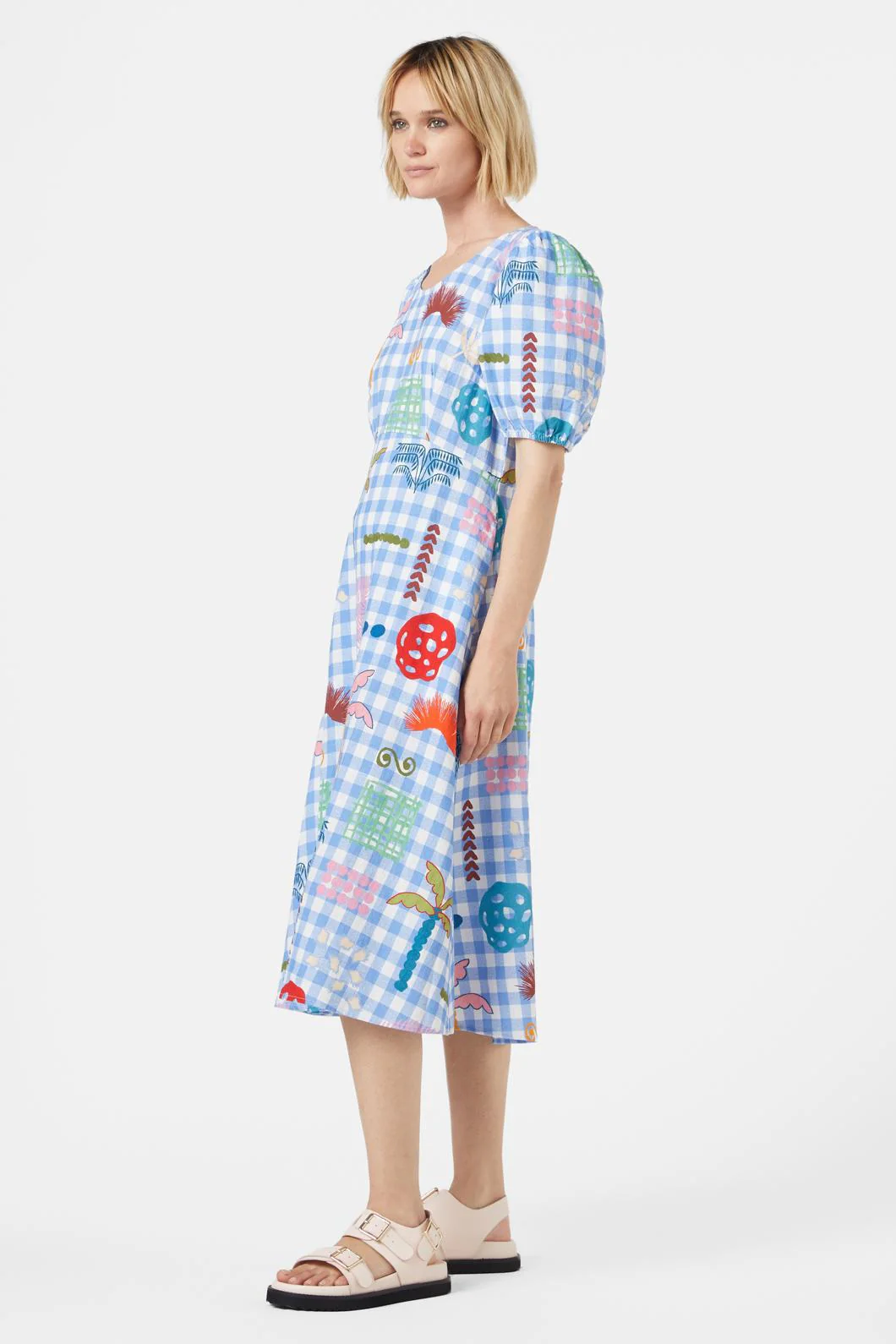 Palmetto Check Dress - Image 4