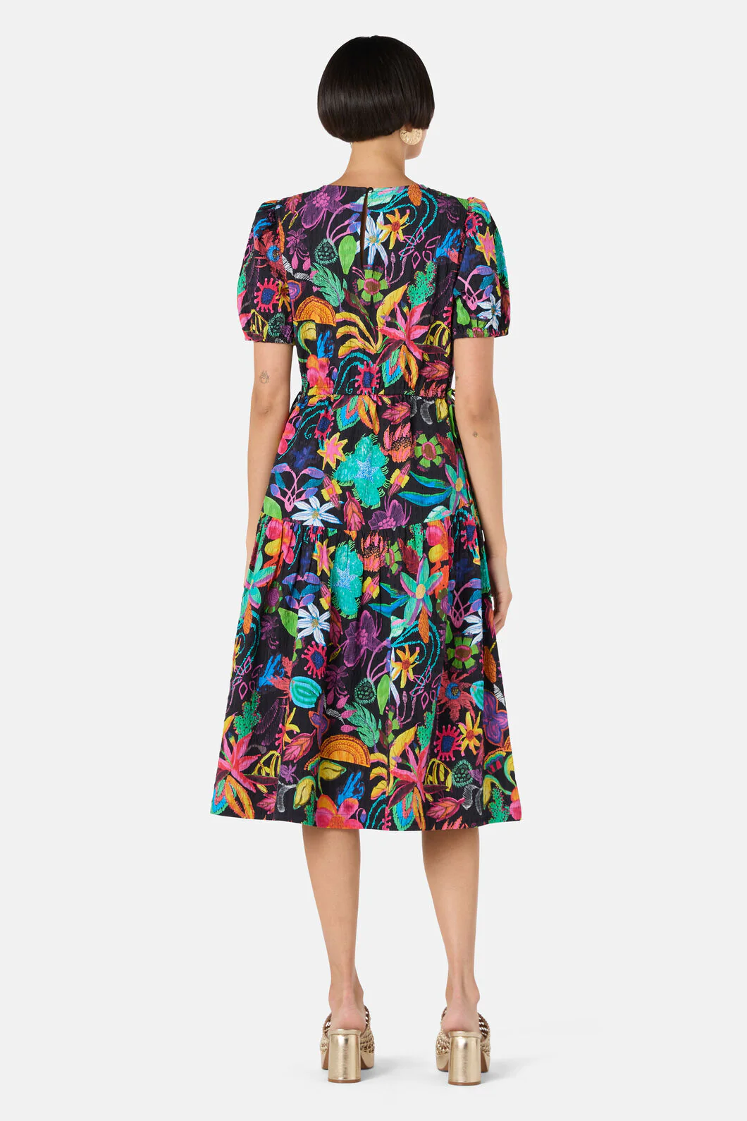 Papaya Palm Tiered Dress - Image 4