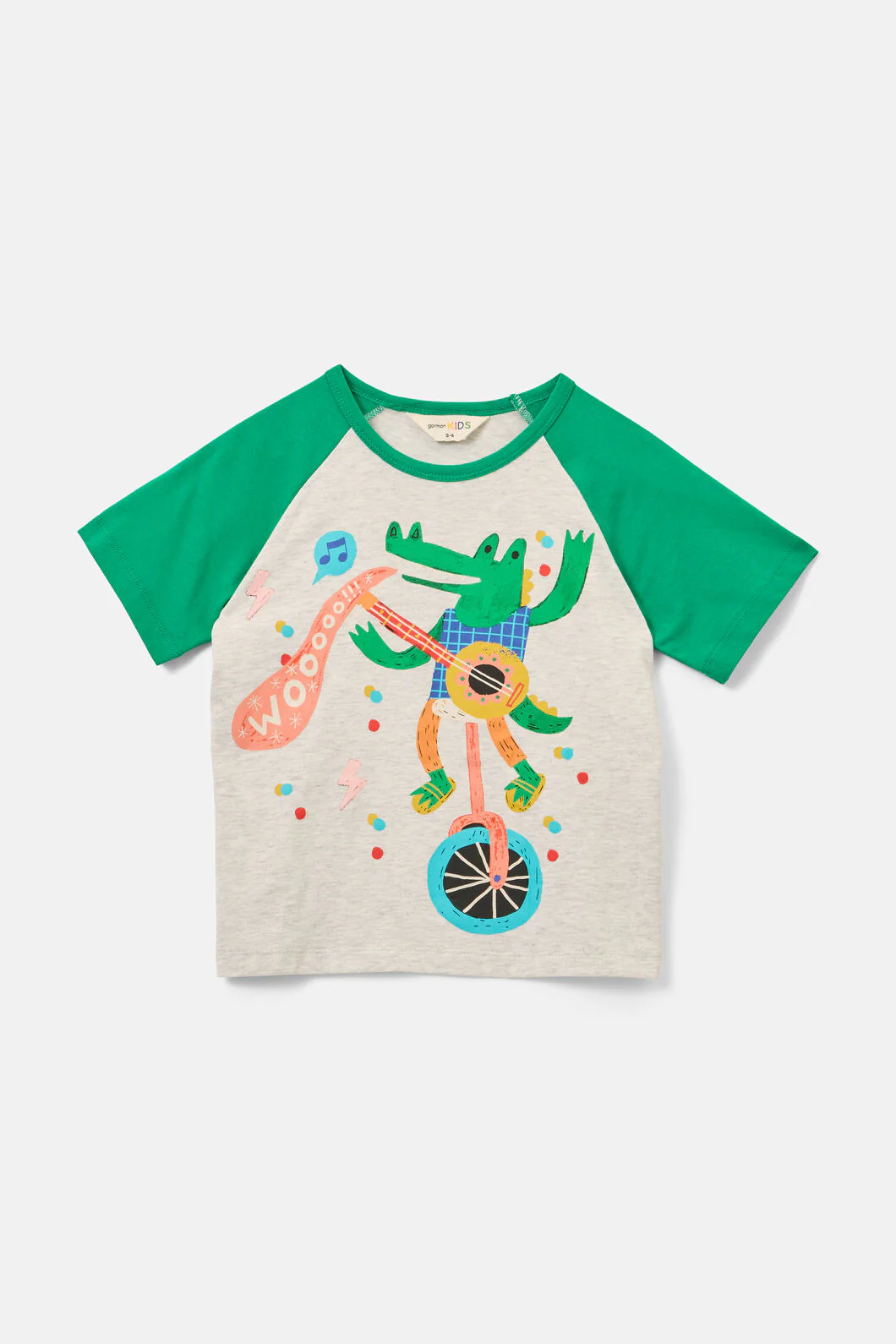 Party Croc Kids SS Raglan Tee - Image 3