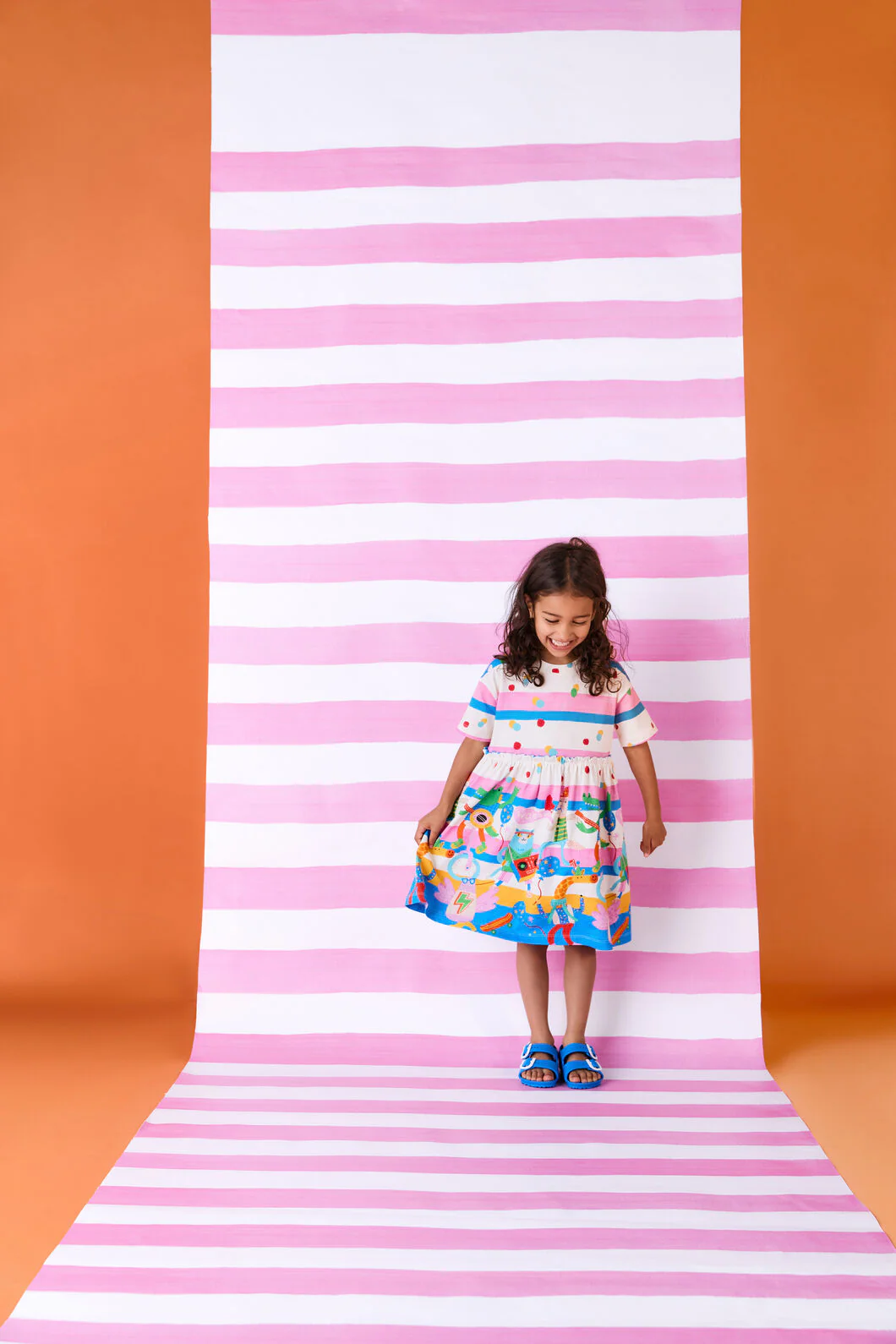 Party Stripe Kids Dress - Image 3