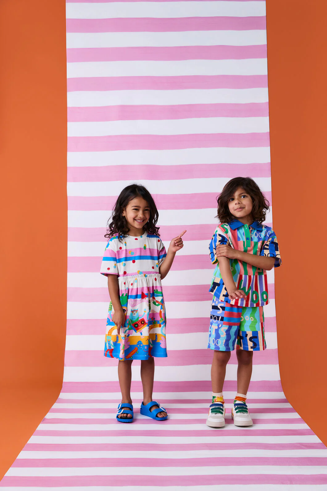 Party Stripe Kids Dress - Image 4