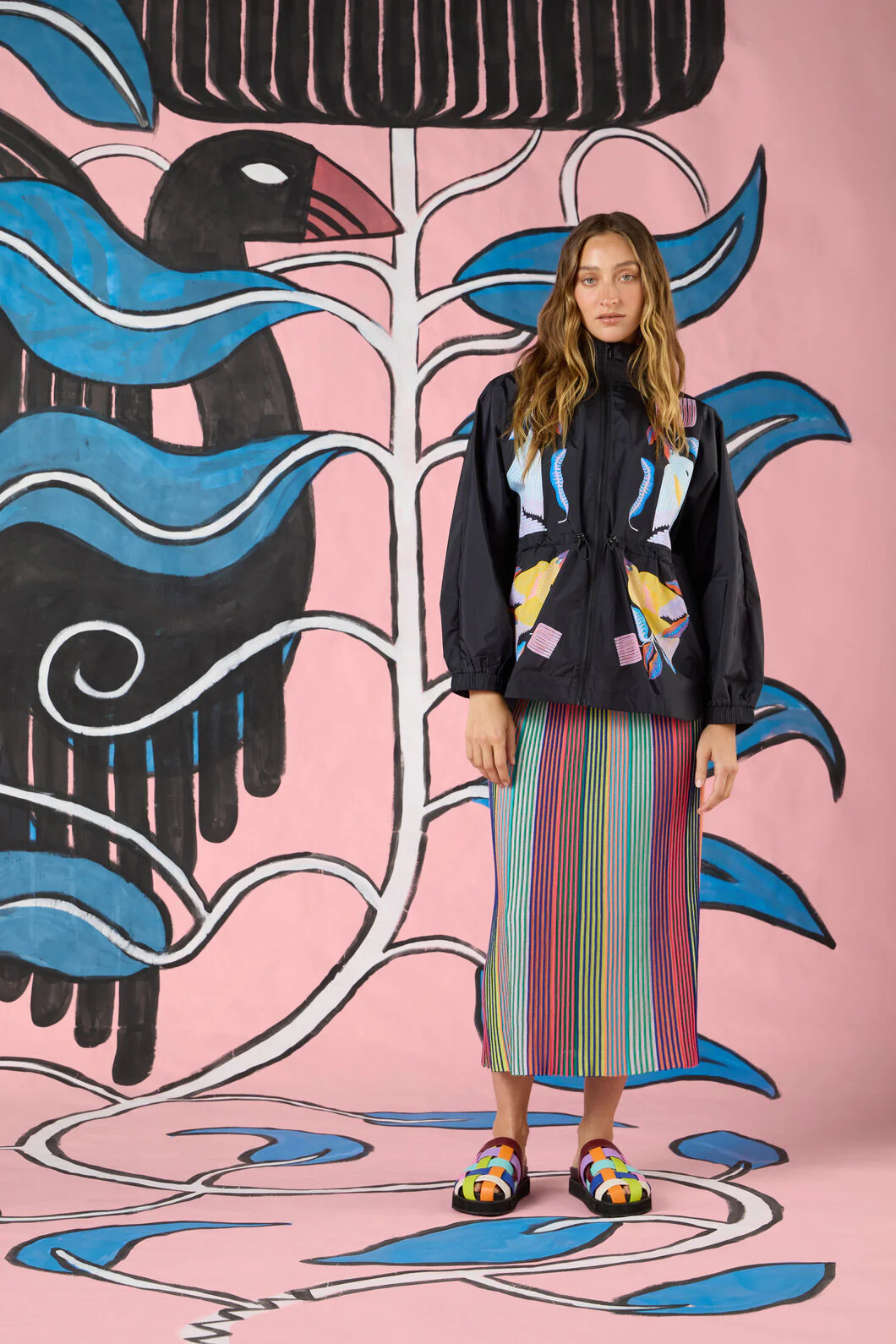 Past Lover Print Anorak - Image 2