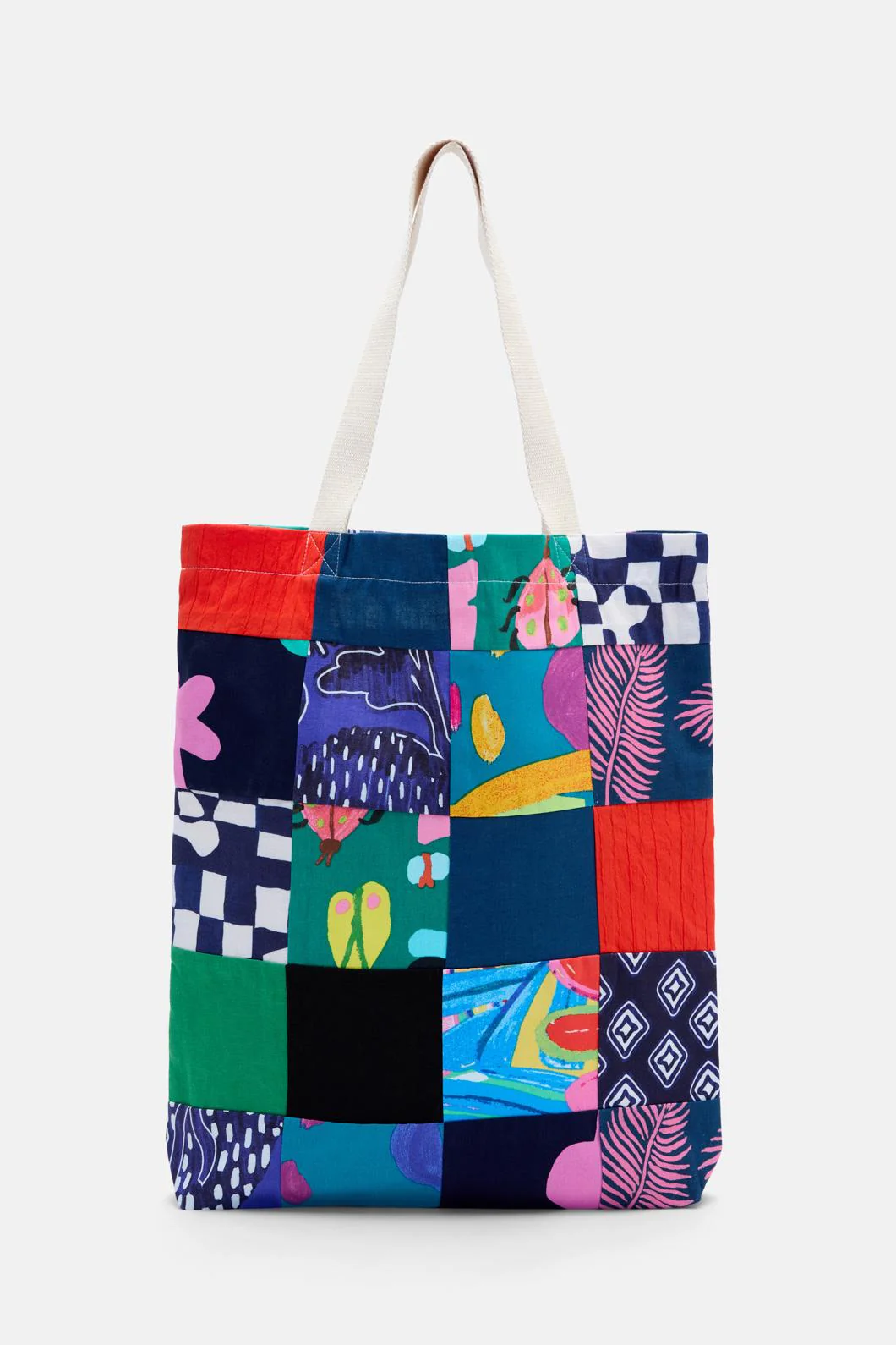 Patchwork Upcycled Tote - Image 5