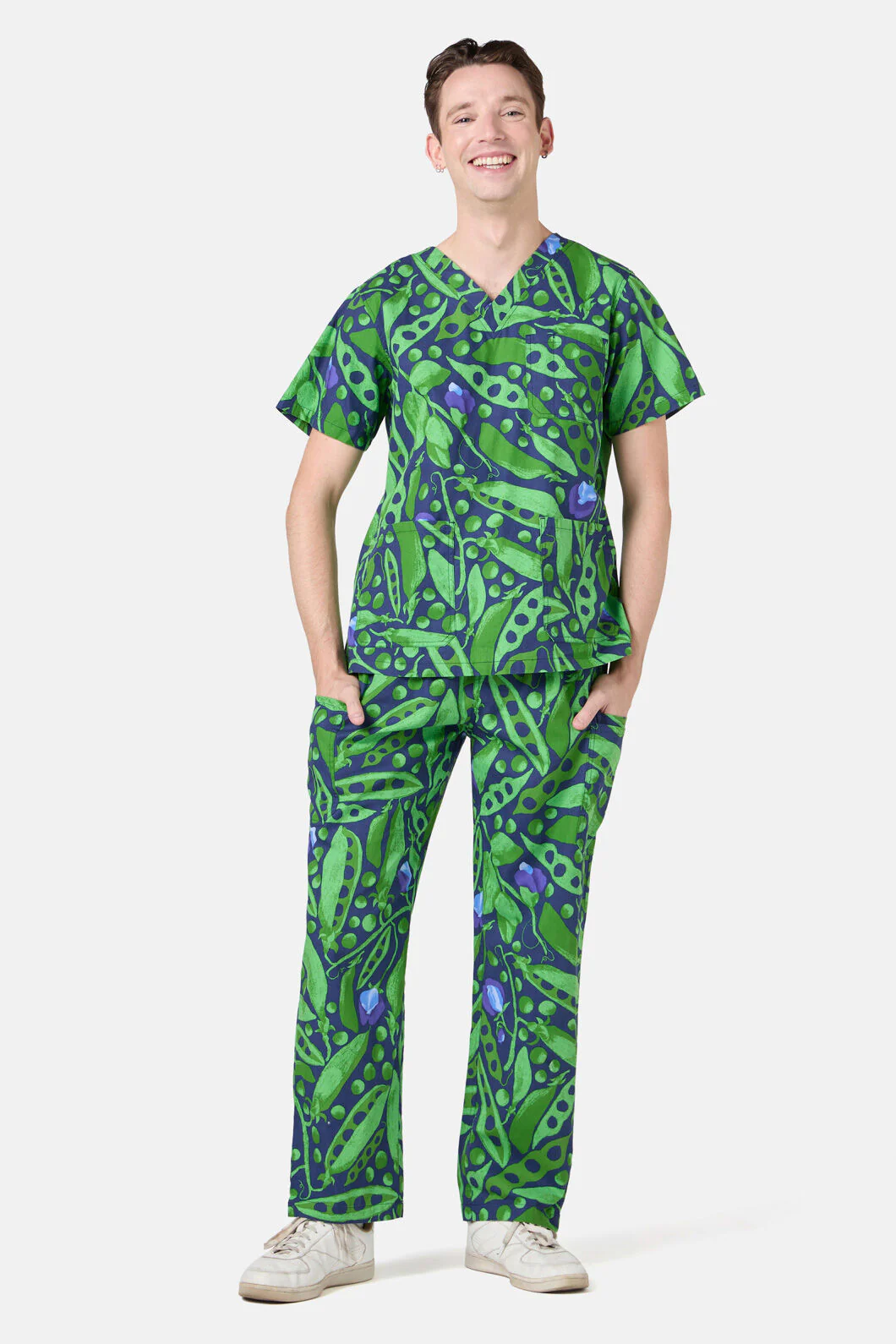 Peas Everywhere Scrub Set - Image 2