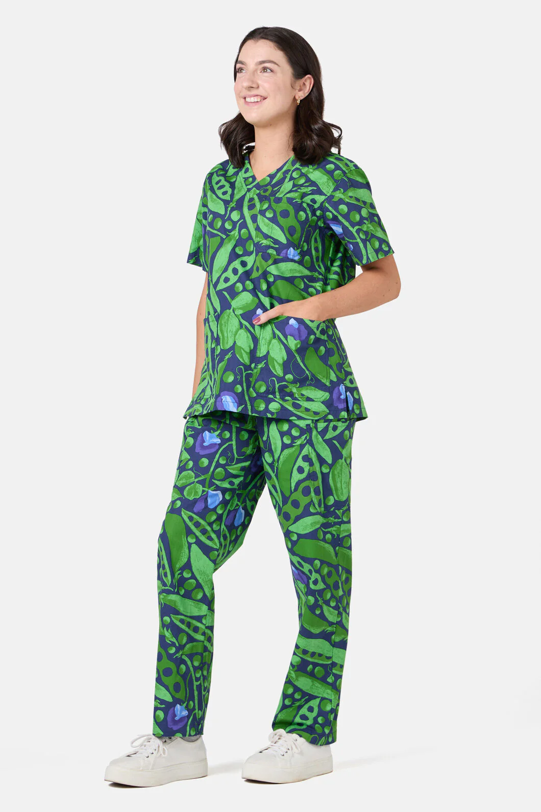Peas Everywhere Scrub Set - Image 6