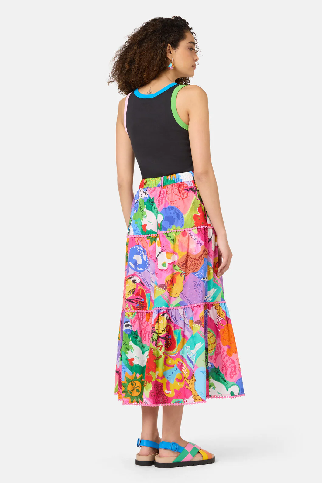 Pen Pals Printed Maxi Skirt - Image 3