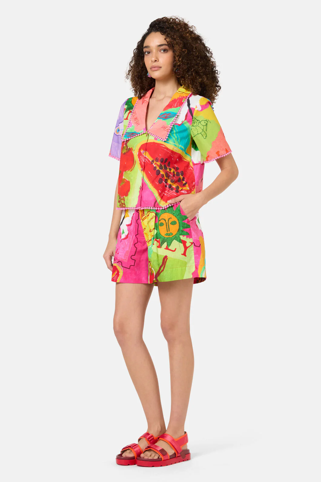 Pen Pals Printed Organic Shirt - Image 3
