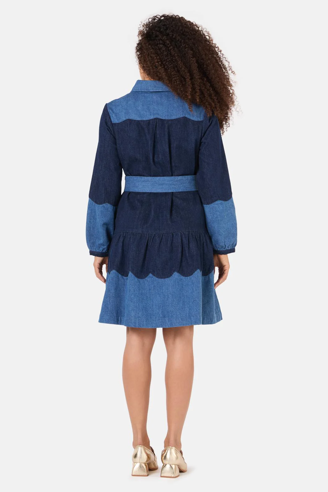 Picking Petals Denim Dress - Image 7