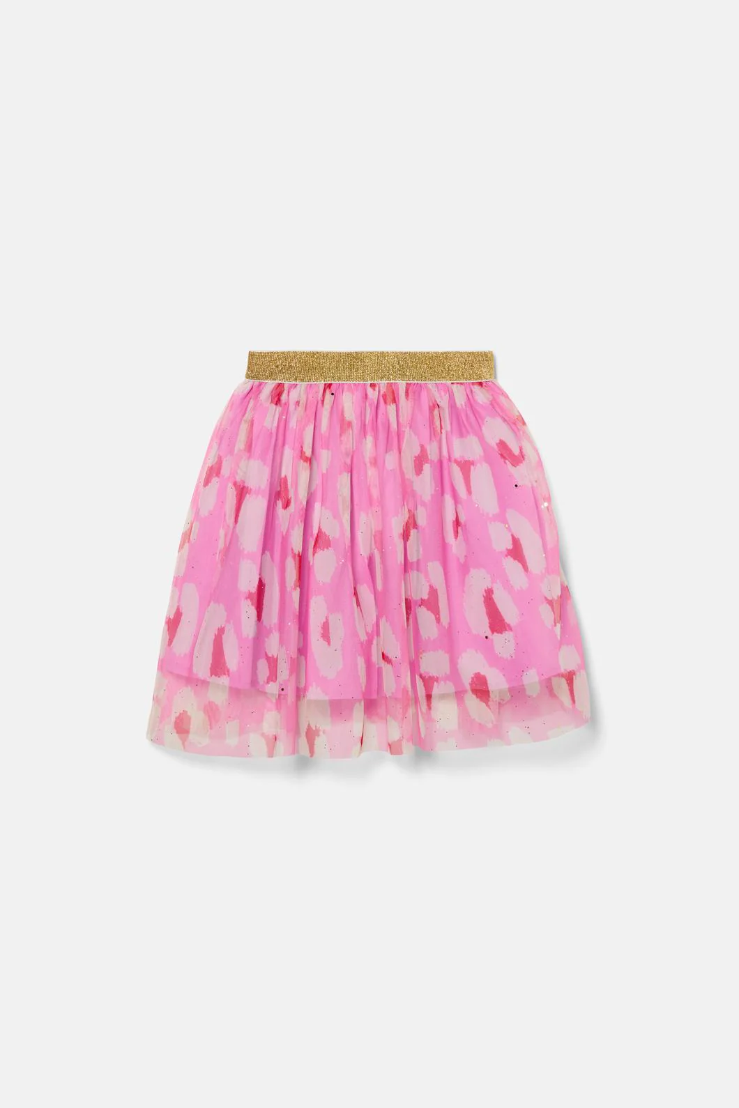 Pink Leopard Kids Mesh Skirt - Image 2