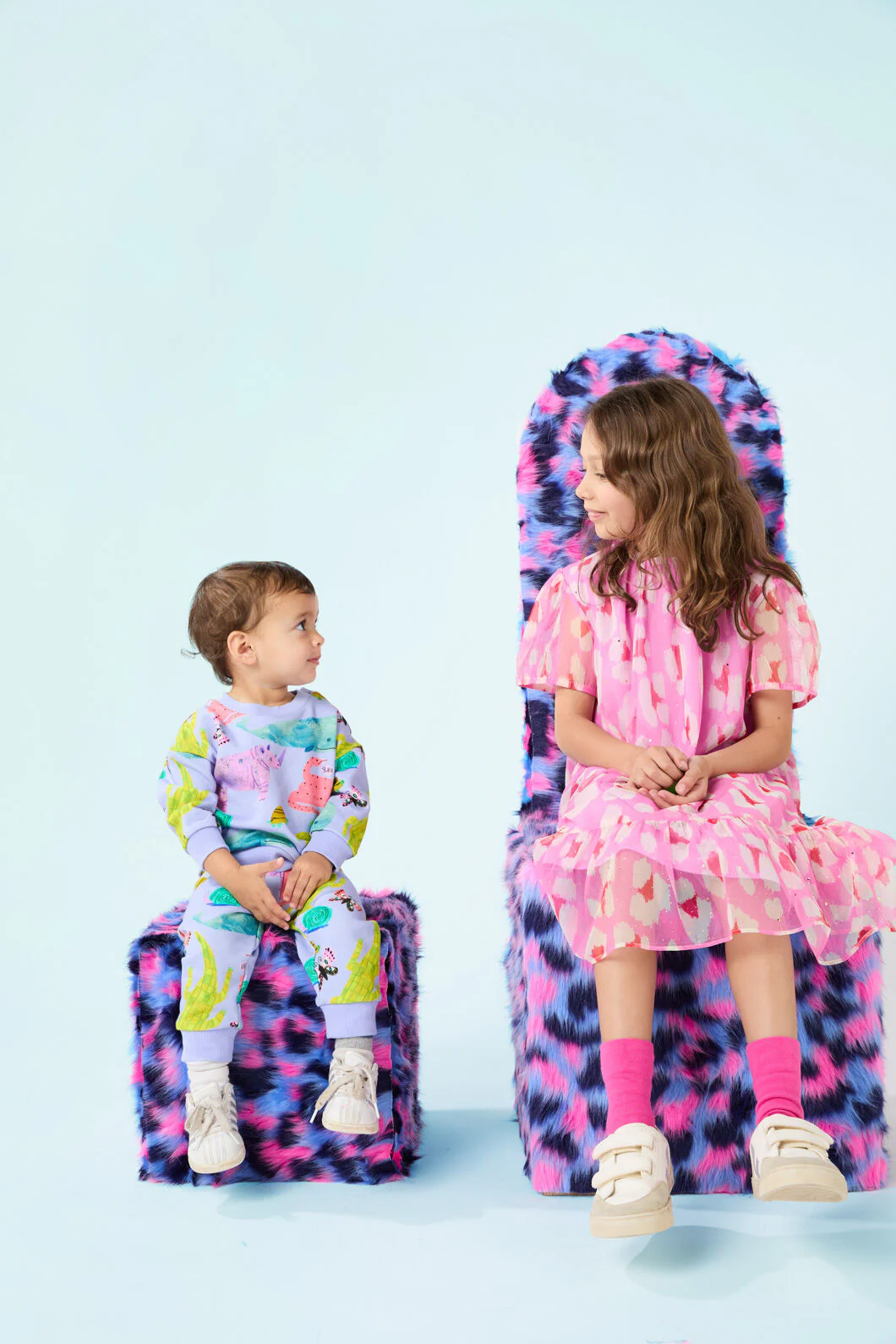 Pink Leopard Kids Party Dress - Image 2