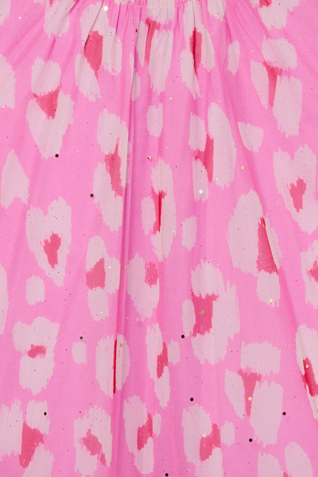 Pink Leopard Kids Party Dress - Image 4