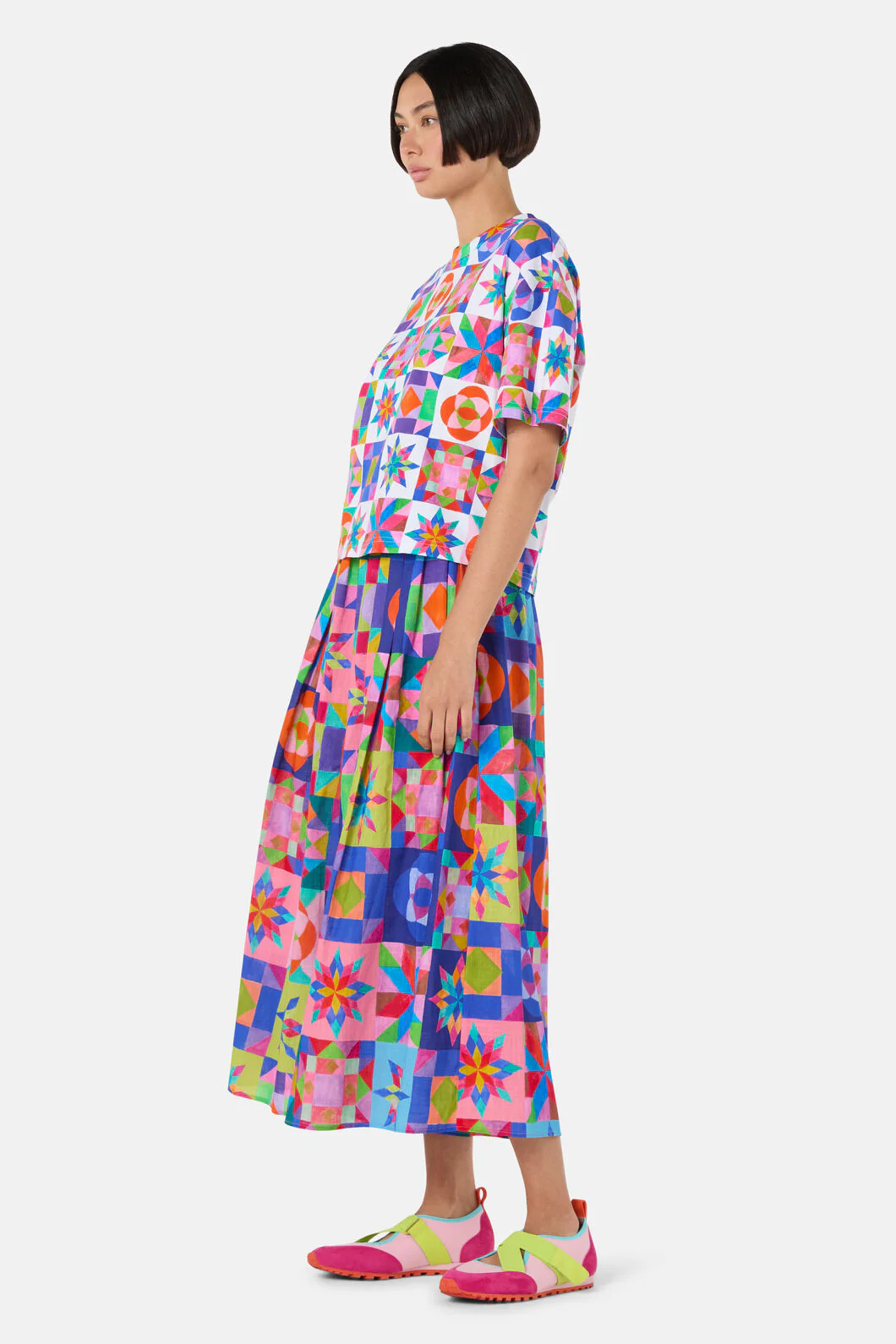 Pinwheel Cotton Relaxed Tee - Image 3