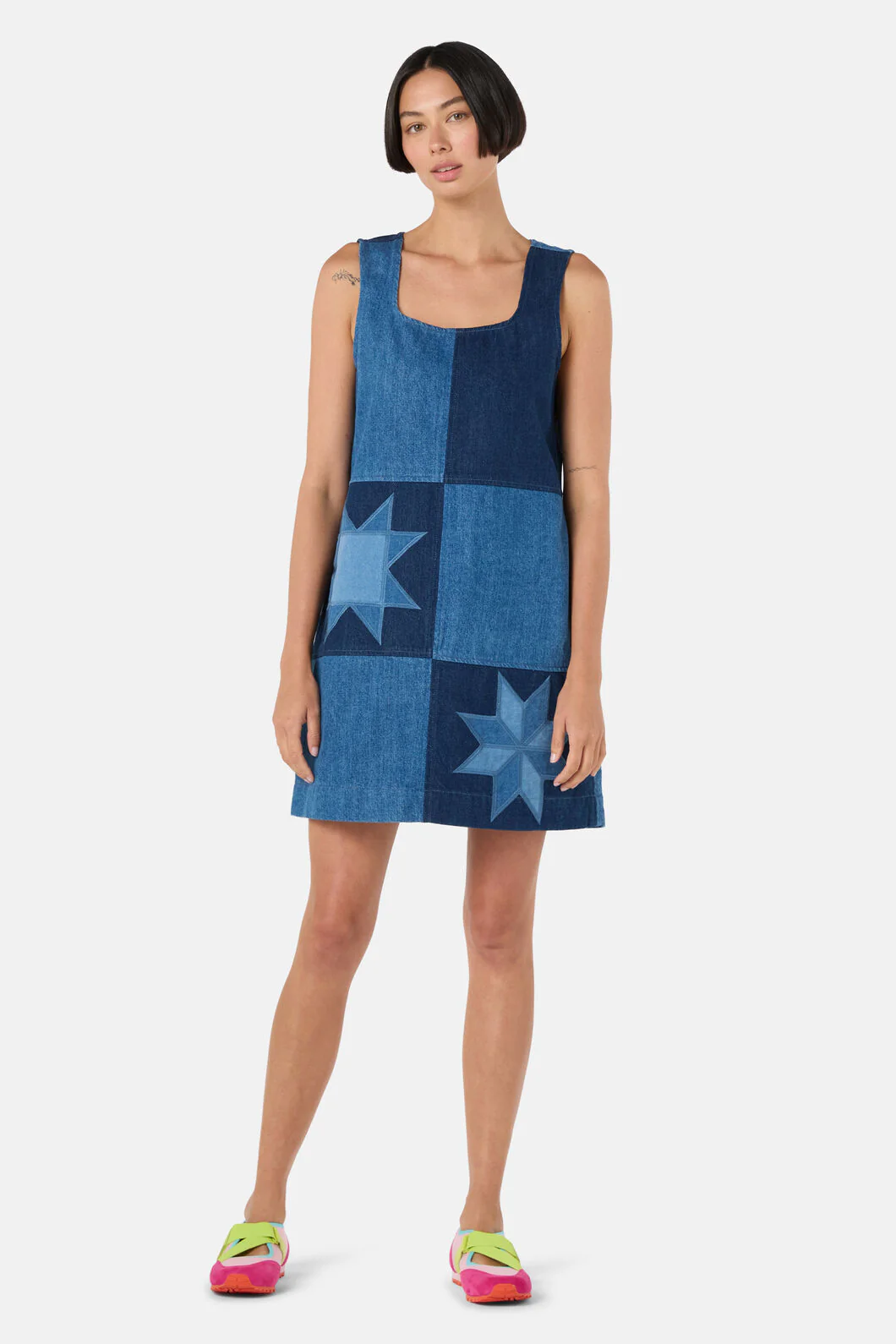 Pinwheel Denim Dress - Image 2