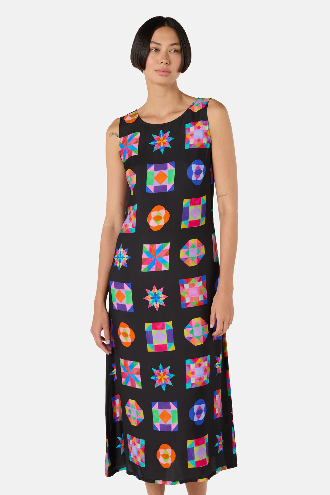 Pinwheel Midi Dress - Image 5