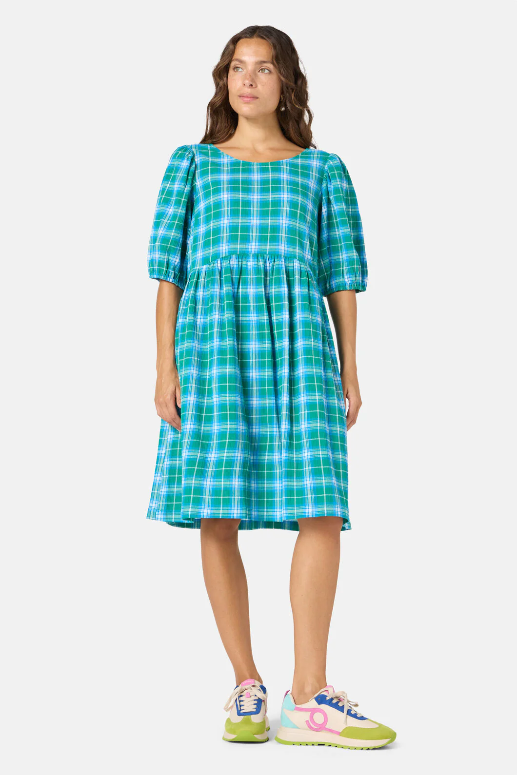 Plaid Play Smock Check Dress - Image 2