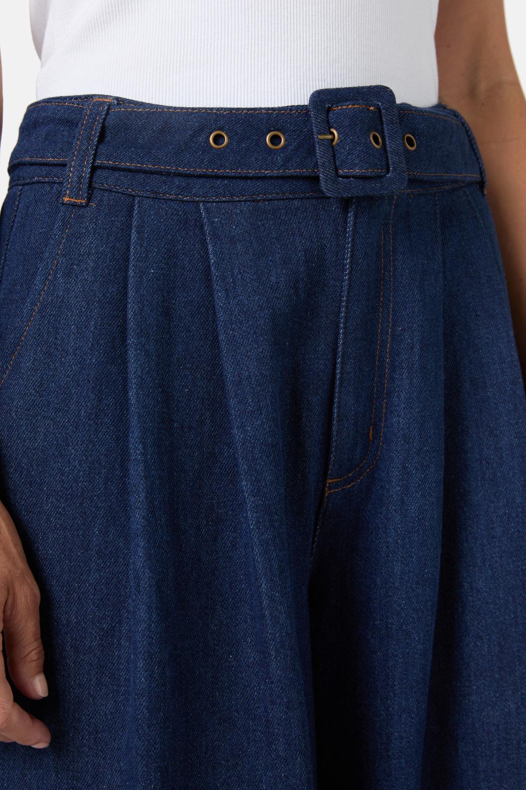 Pleat Palazzo Jeans - Image 4