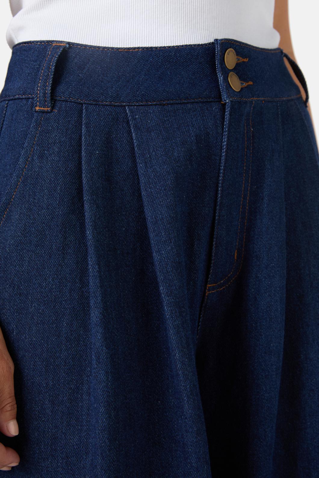 Pleat Palazzo Jeans - Image 5