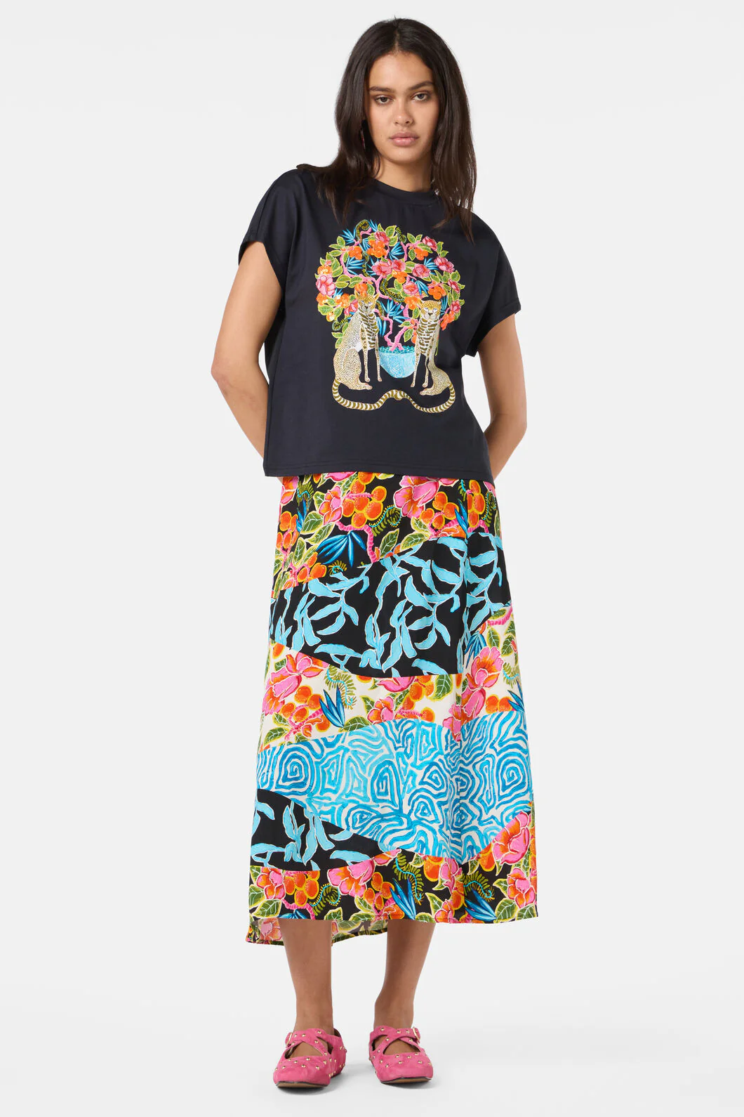 Plum Harvest Placement Boxy Tee - Image 5