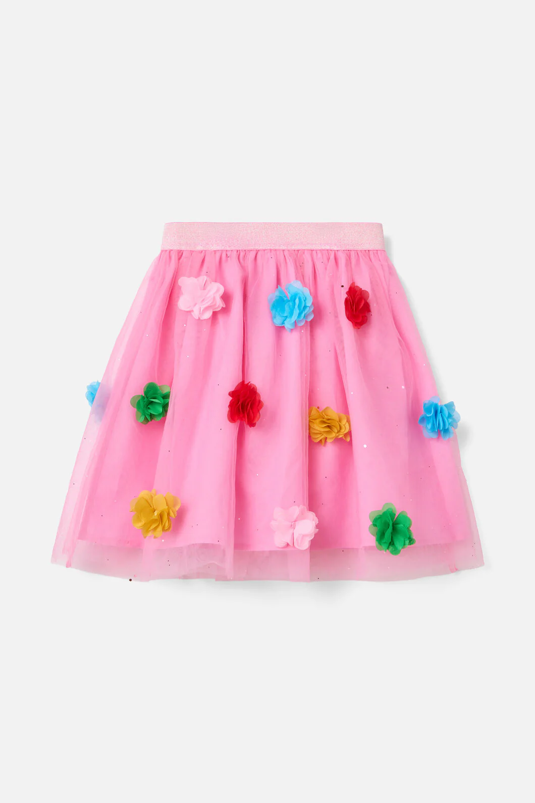 Pom Pom Mesh Kids Skirt - Image 3