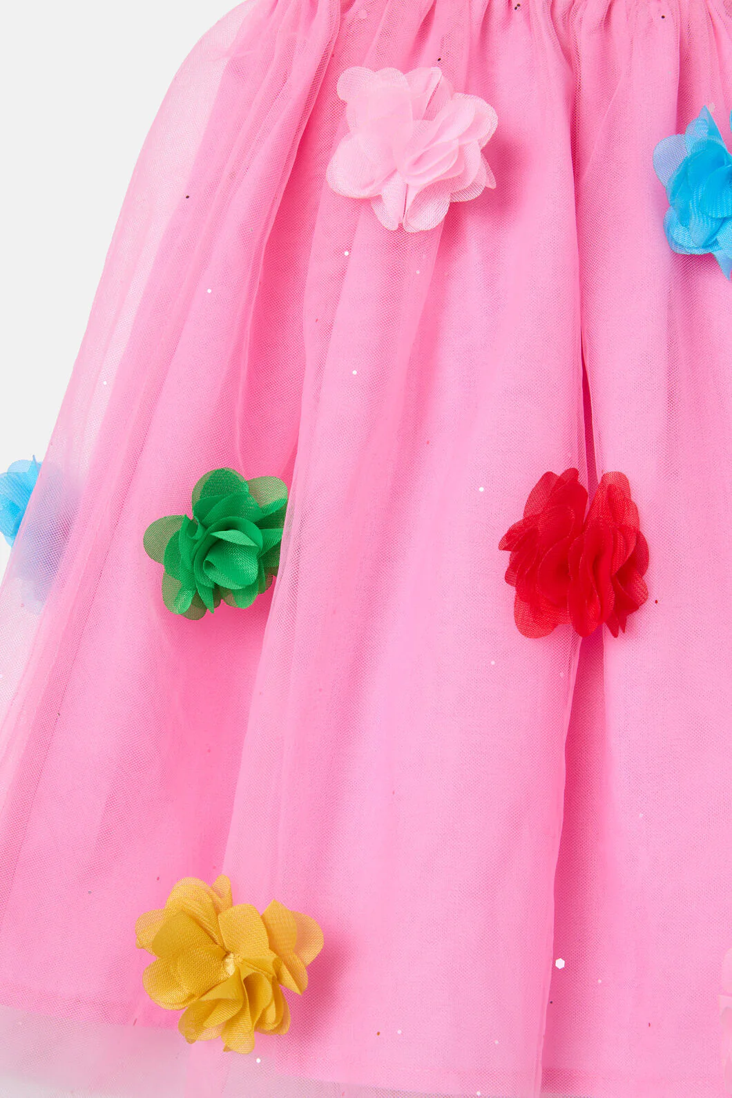 Pom Pom Mesh Kids Skirt - Image 4