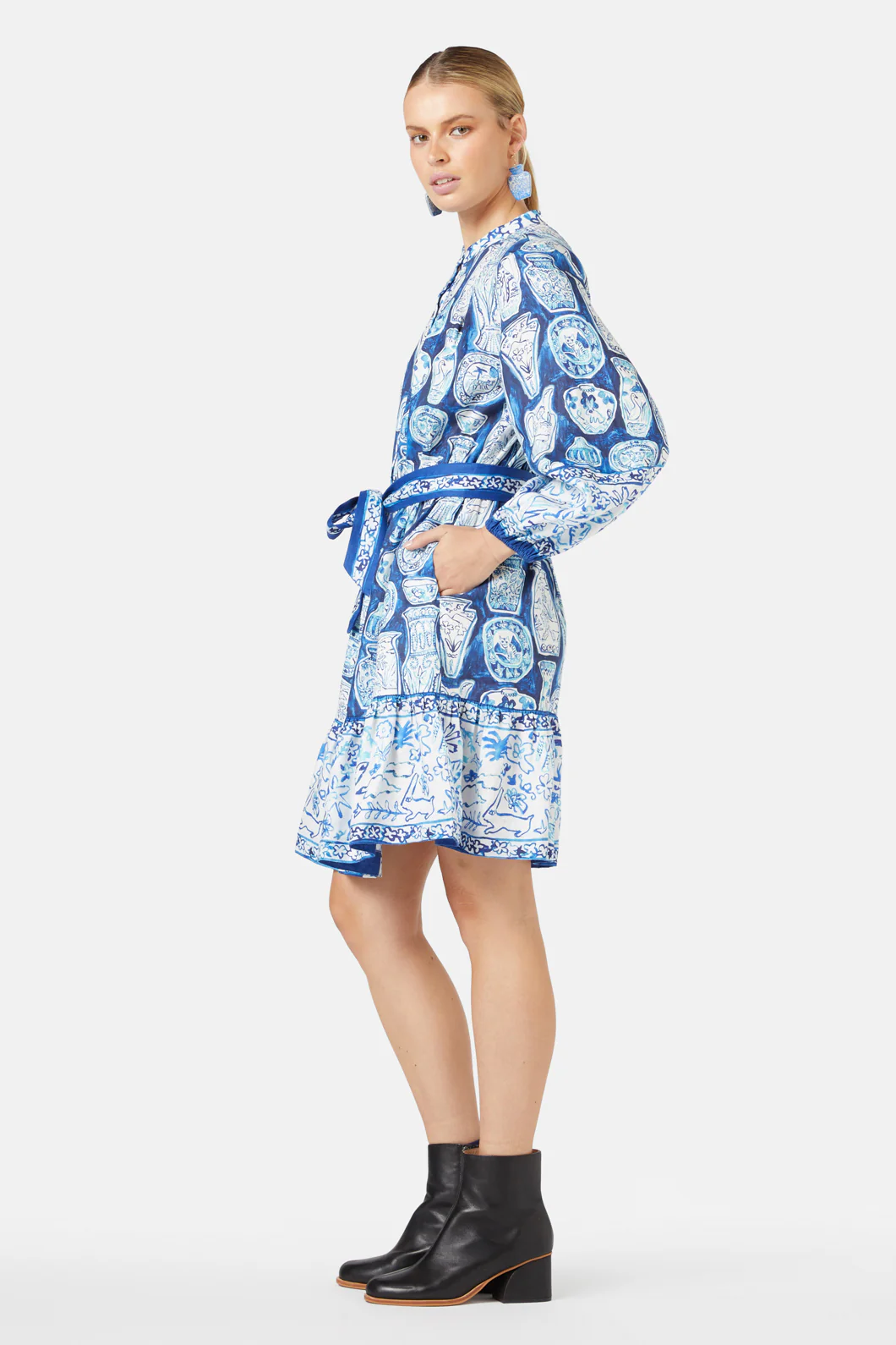 Porcelain Paradise Party Dress - Image 4