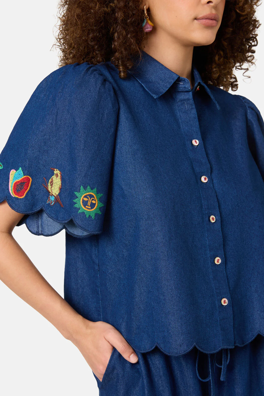 Postcards Chambray Shirt - Image 6