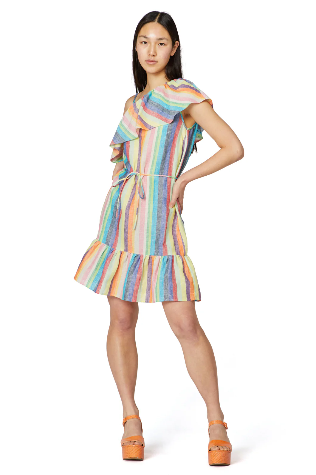 Prismatic Stripe Dress - Image 6