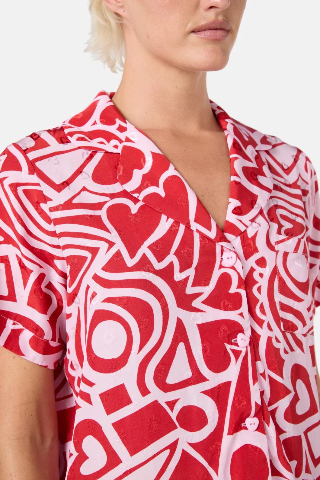 Queen Of Hearts Short PJ Set - Image 9