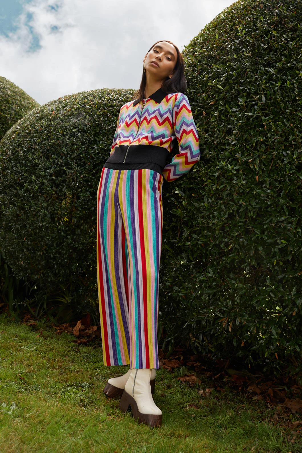 Rainbow Lurex Knit Pant - Image 2