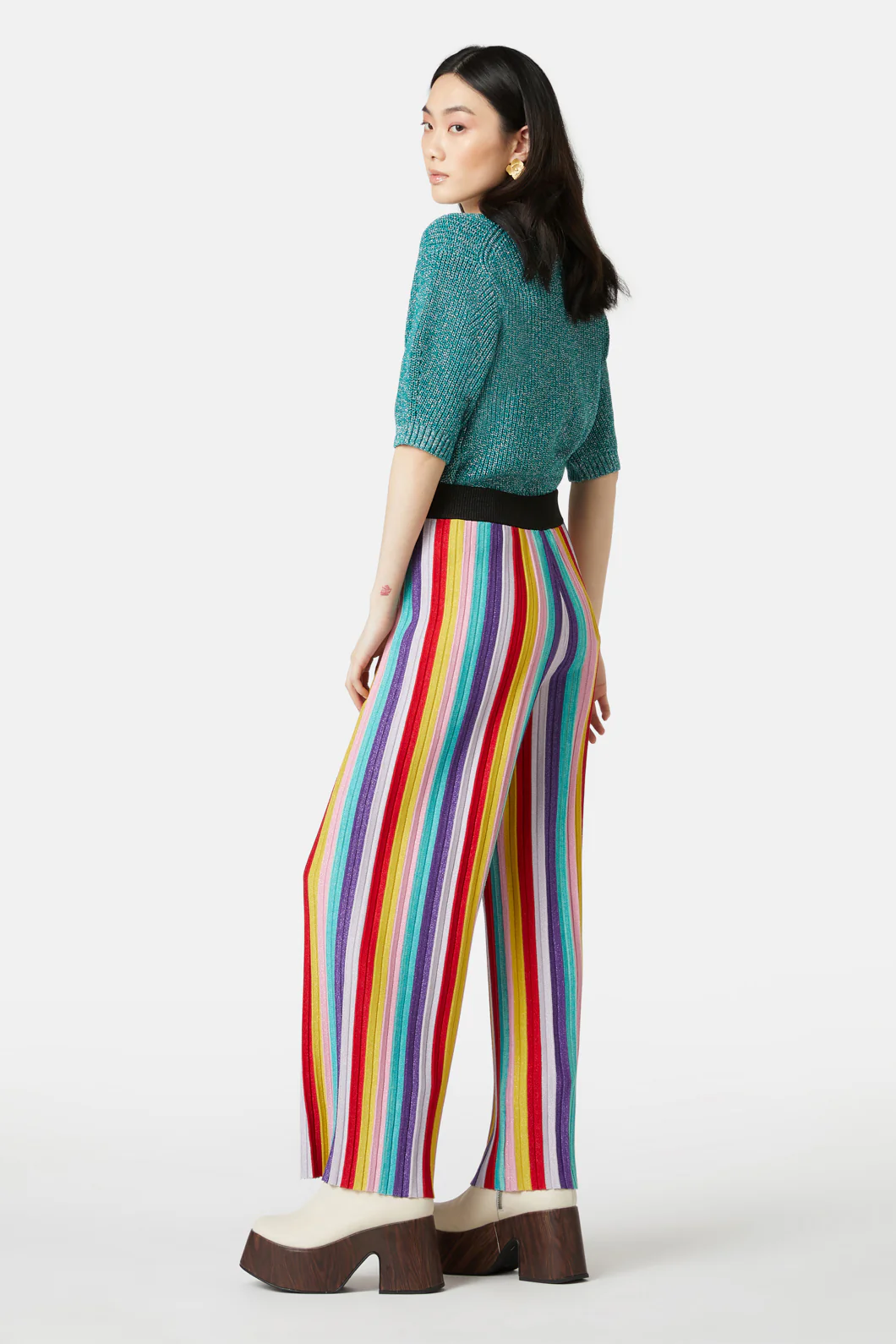 Rainbow Lurex Knit Pant - Image 4