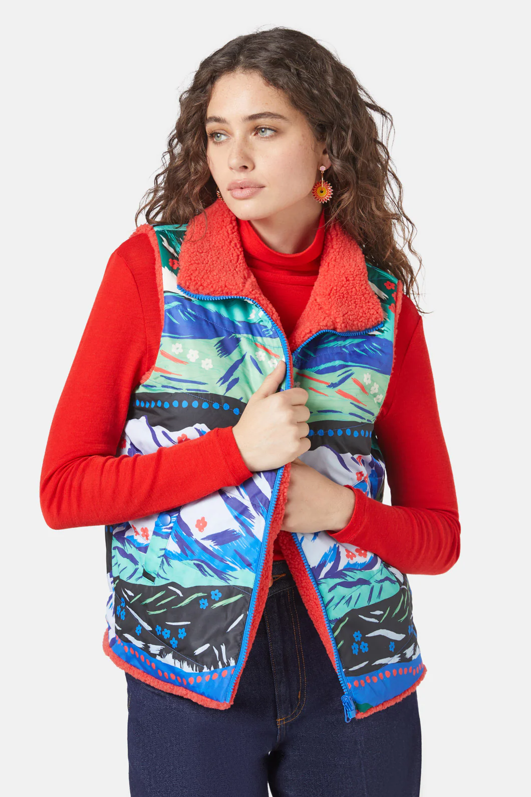 Ranges Reversible Sherpa Vest - Image 6