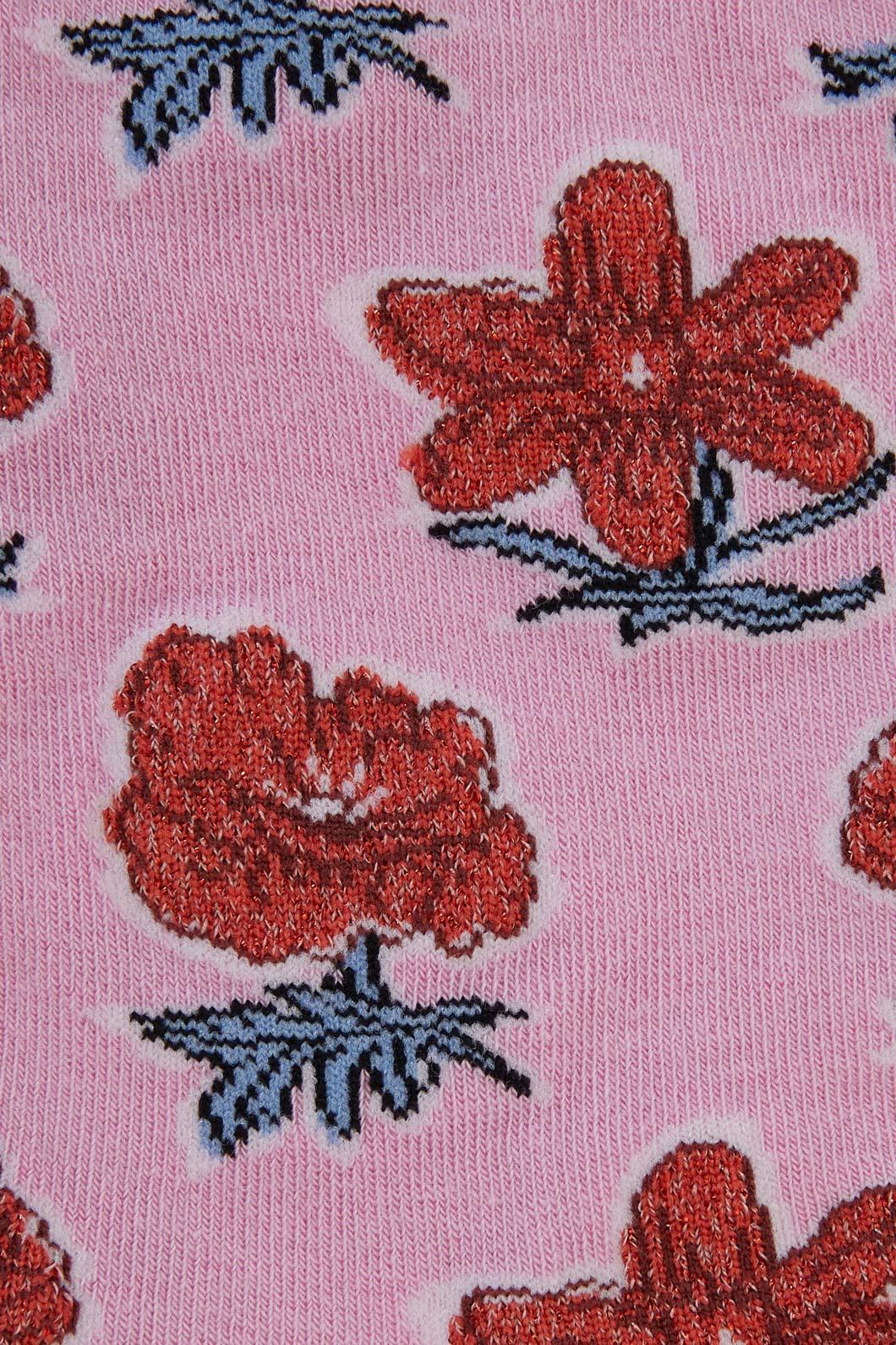 Red Flower Sock - Image 2