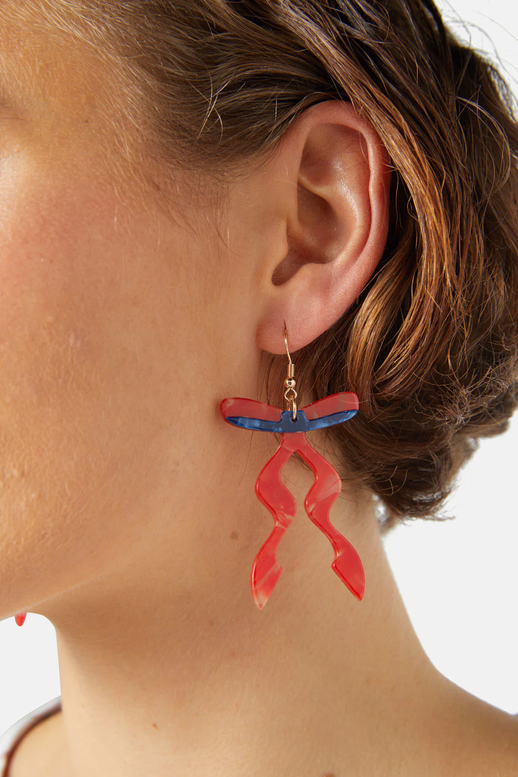 Red Ribbon Earrings - Image 6