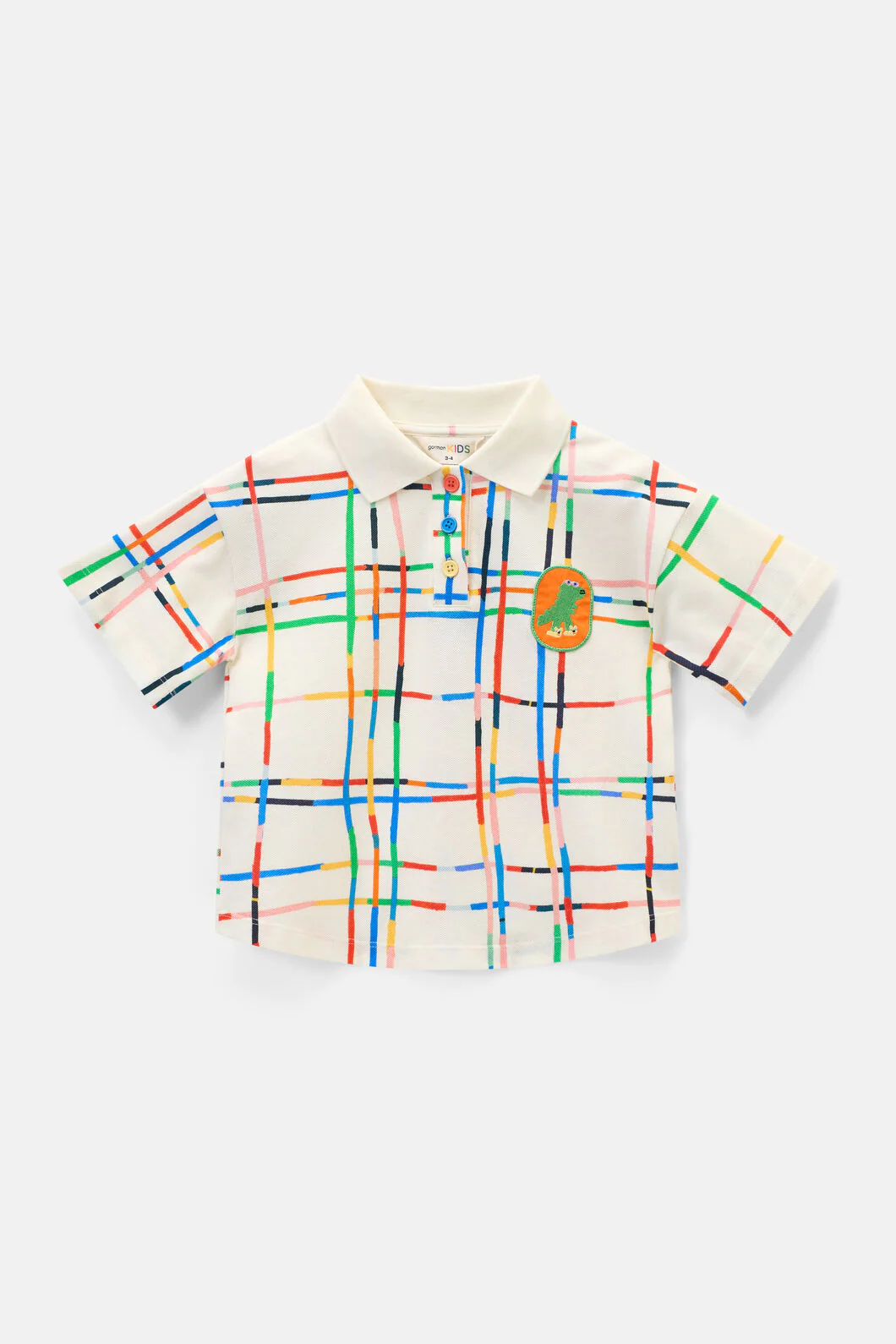 Rex Check Kids Polo Top - Image 2