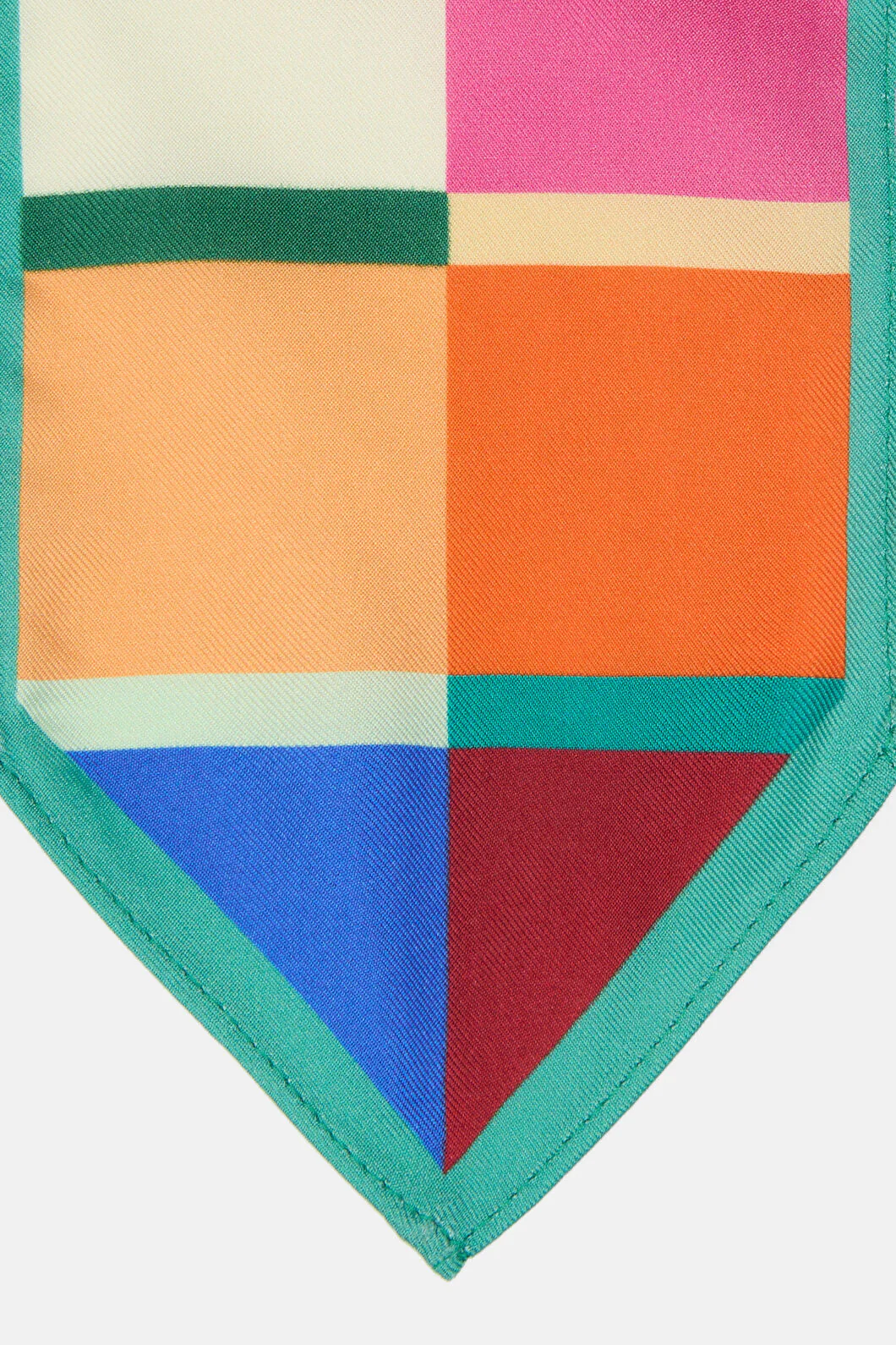 Rhapsody Check Silk Scarf - Image 3
