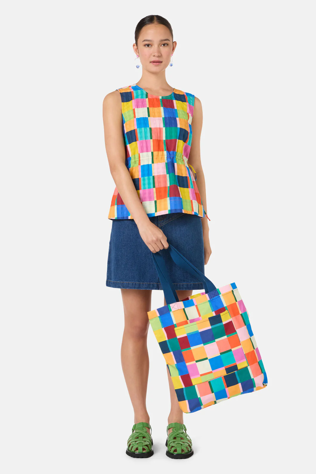 Rhapsody Check Tote Rhapsody C - Image 2