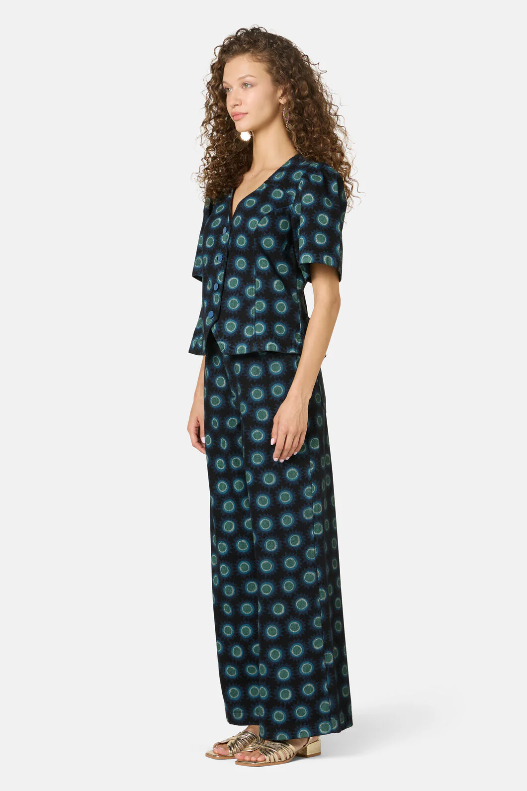 Royal Spot Denim Top - Image 3
