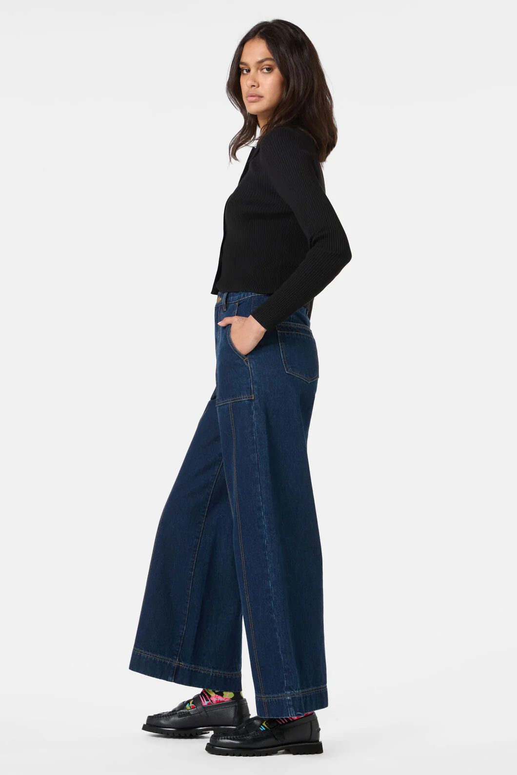 Scarlett Wide Leg Denim Jean - Image 3